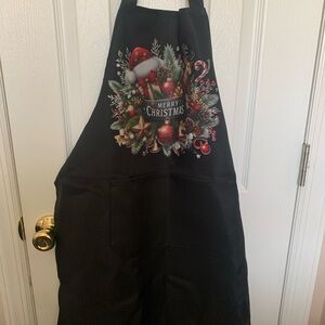 Merry Christmas Black Apron